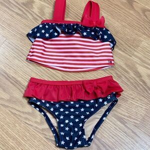 Tommy Hilfiger baby girl red, white & blue bikini‎